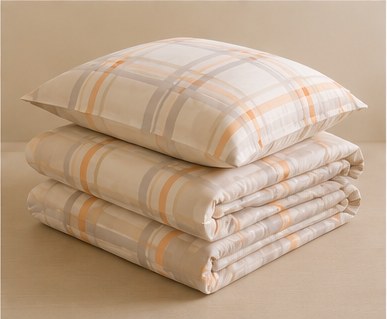 Meadow Check Cotton Bedding Set